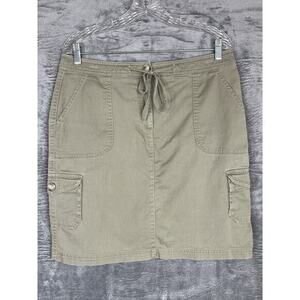 LLBean Womens Favorite Fit Cargo‎ Skirt 10 Pockets